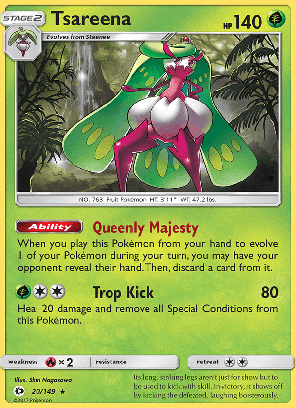 Tsareena, carte 20 de Sun & Moon