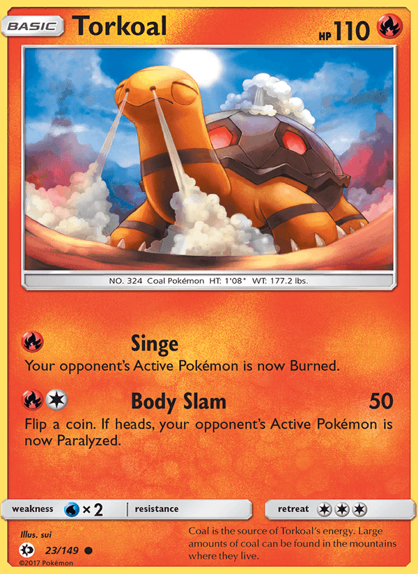 Sun & Moon の 23 番、Torkoal