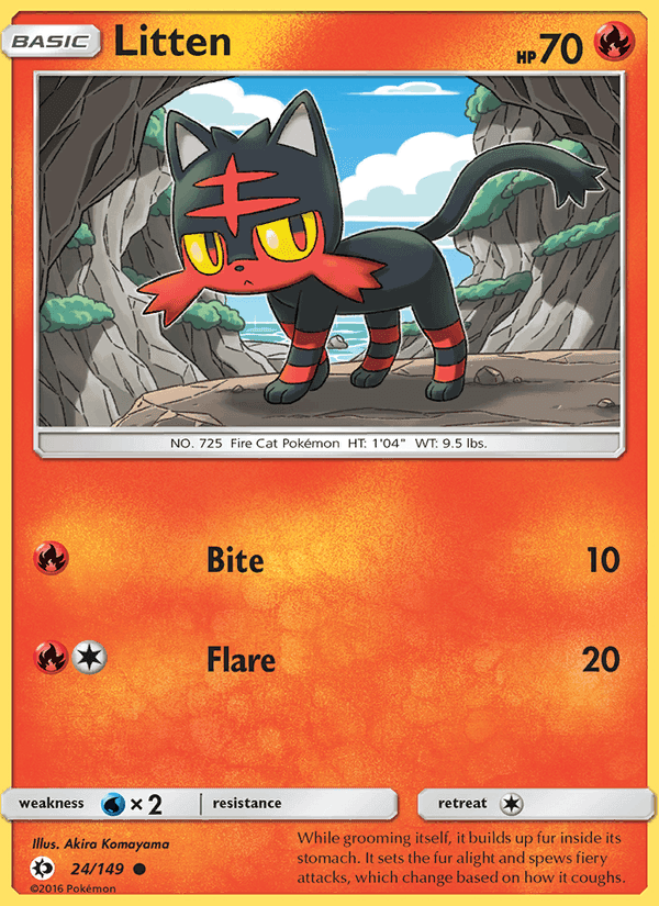 Sun & Moon の 24 番、Litten