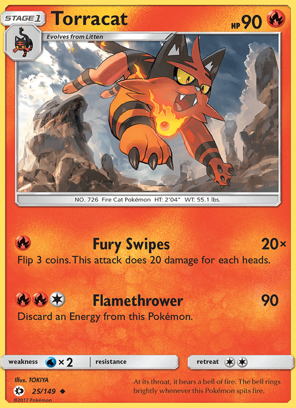 Torracat, carte 25 de Sun & Moon