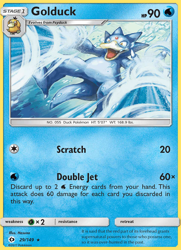 Golduck, carte 29 de Sun & Moon