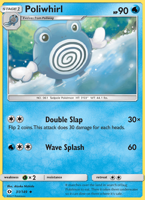 Poliwhirl, carte 31 de Sun & Moon