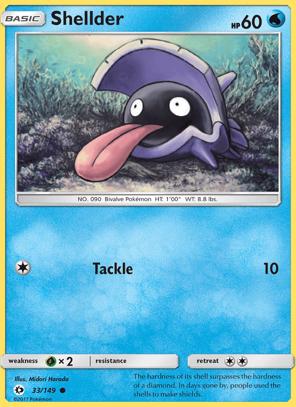Shellder, carte 33 de Sun & Moon