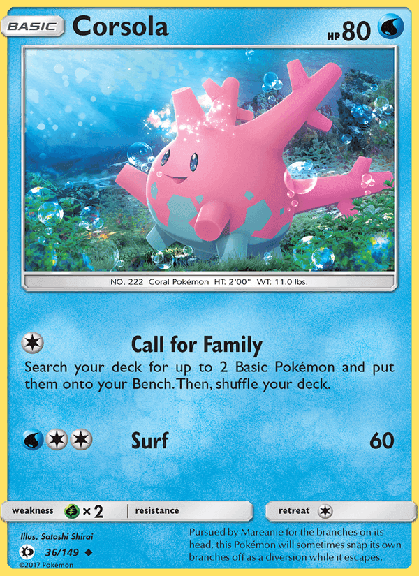 Sun & Moon の 36 番、Corsola