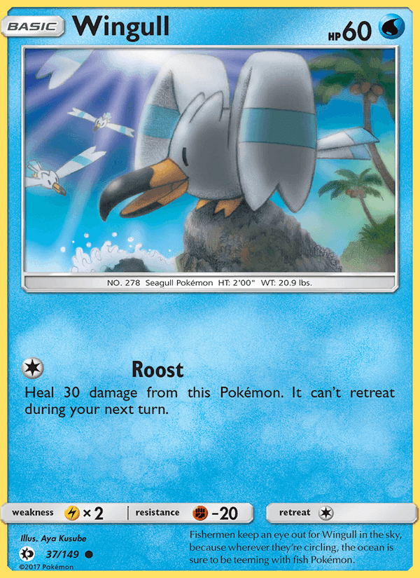 Wingull, carte 37 de Sun & Moon