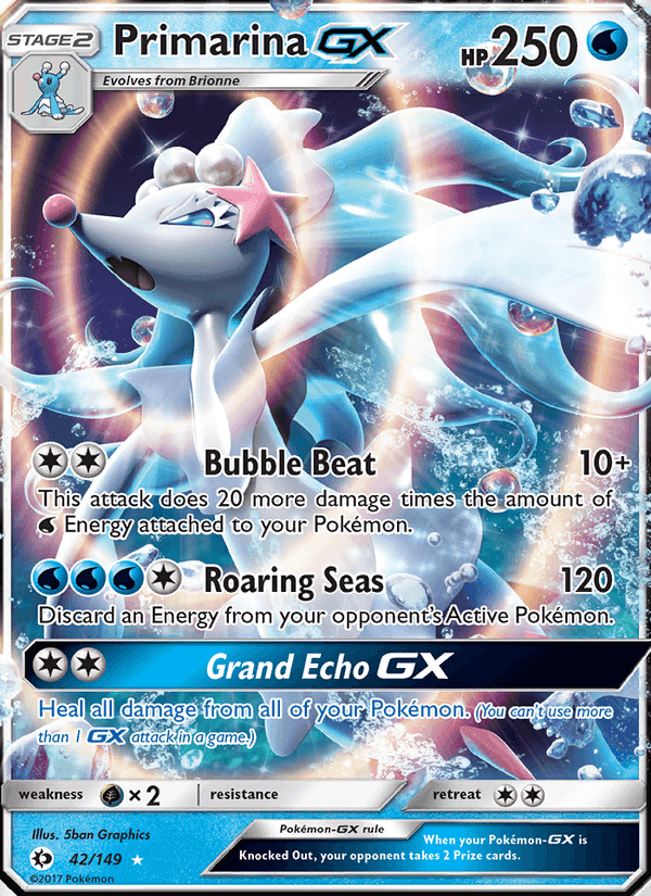 Sun & Moon の 42 番、Primarina GX