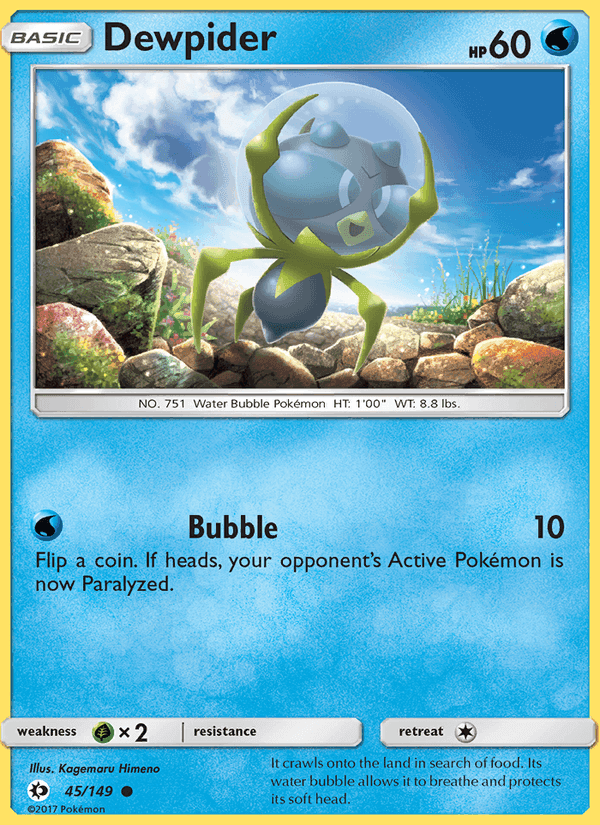 Dewpider, carte 45 de Sun & Moon