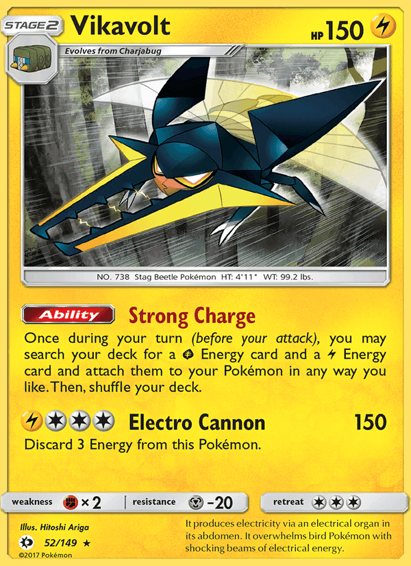 Vikavolt, card 52 from Sun & Moon