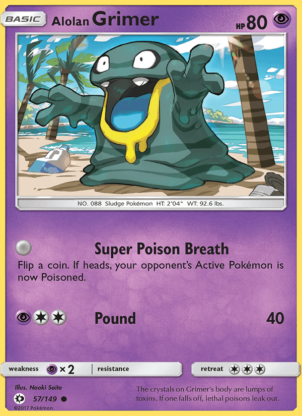 Alolan Grimer, carte 57 de Sun & Moon