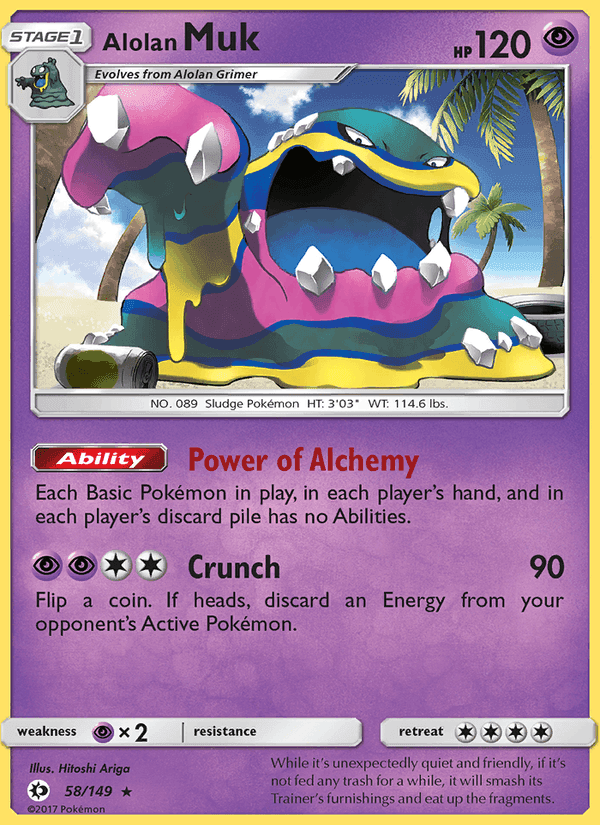 Alolan Muk, carta 58 di Sun & Moon