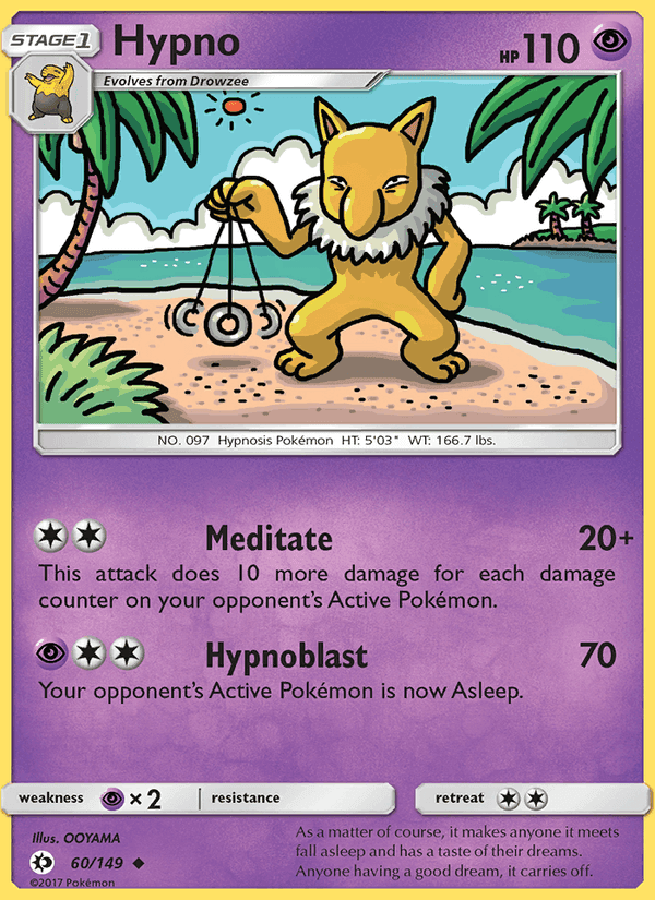 Hypno, card 60 from Sun & Moon