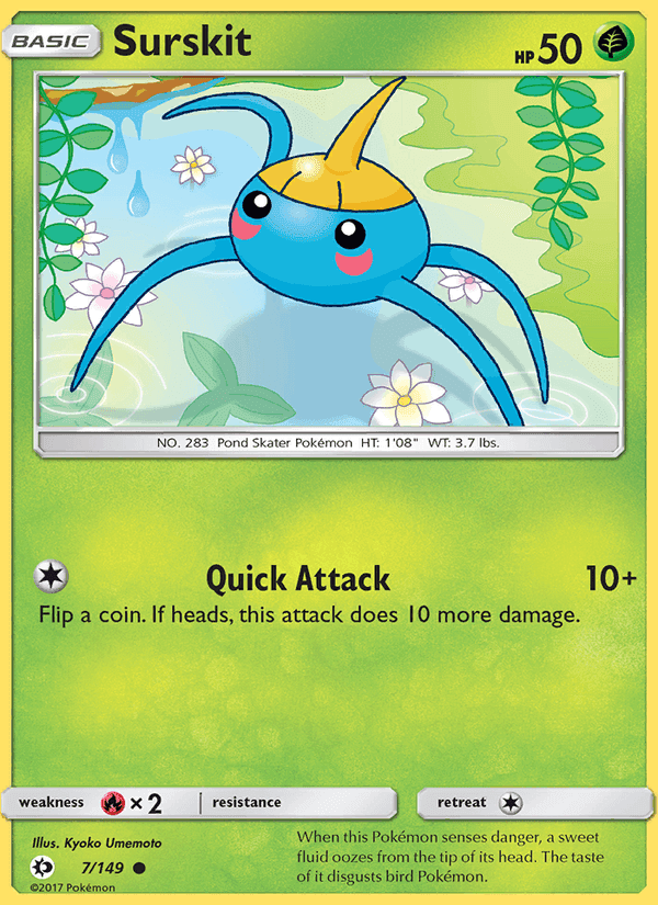 Surskit, carte 7 de Sun & Moon