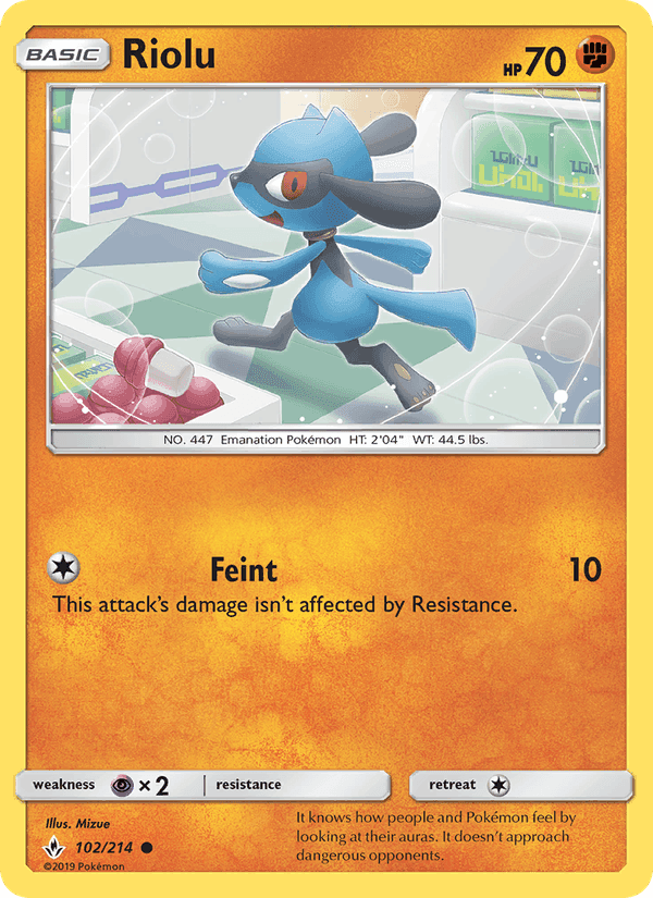 Riolu, card 102 from Unbroken Bonds