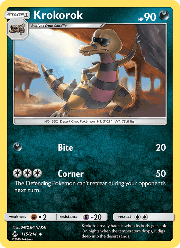 Krokorok, card 115 from Unbroken Bonds