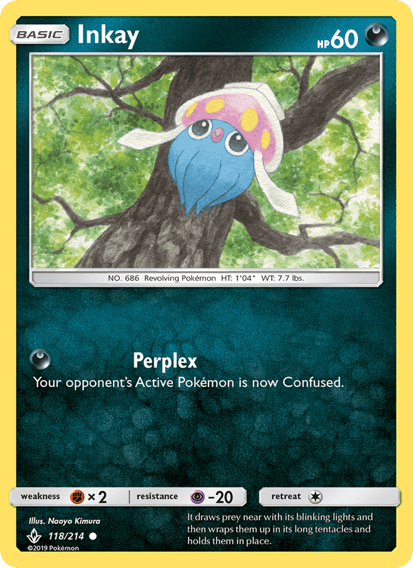 Inkay, card 118 from Unbroken Bonds