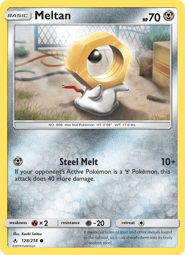 Meltan, card 128 from Unbroken Bonds
