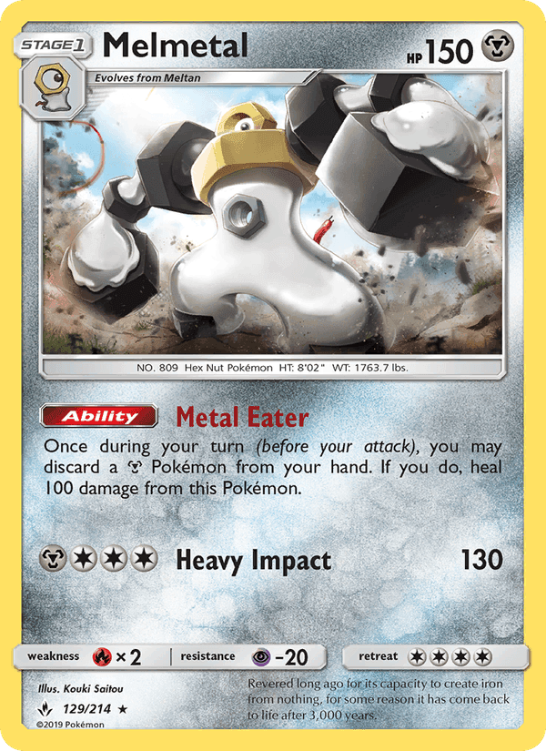 Melmetal, card 129 from Unbroken Bonds