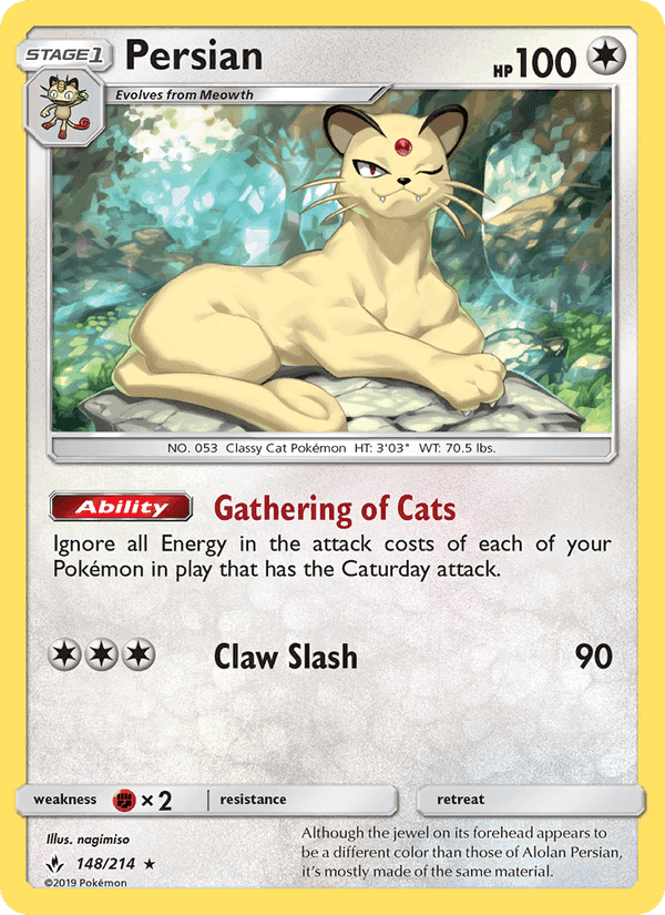 Persian, card 148 from Unbroken Bonds