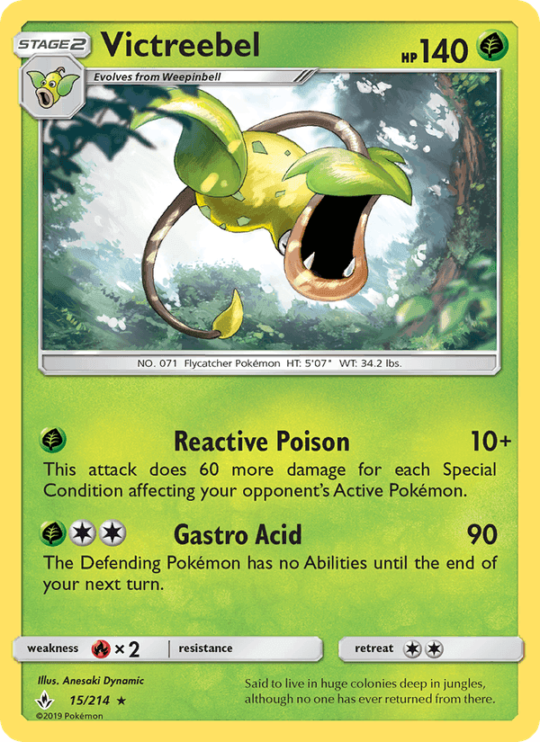 Victreebel, card 15 from Unbroken Bonds