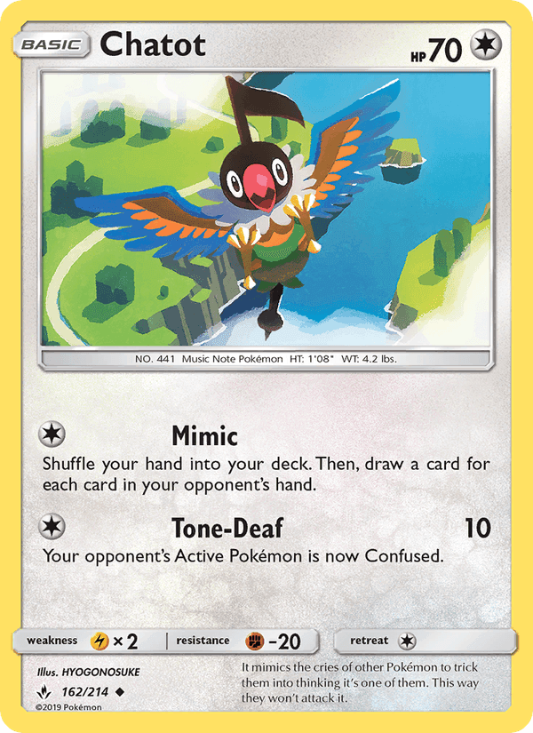 Chatot, card 162 from Unbroken Bonds
