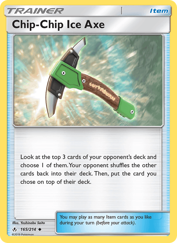 Chip-Chip Ice Axe, card 165 from Unbroken Bonds