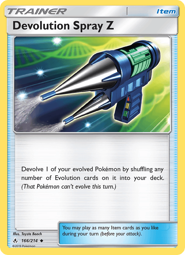 Devolution Spray Z, card 166 from Unbroken Bonds