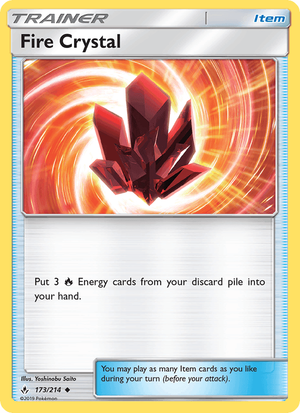 Fire Crystal, card 173 from Unbroken Bonds
