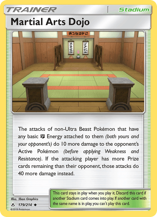 Martial Arts Dojo, card 179 from Unbroken Bonds