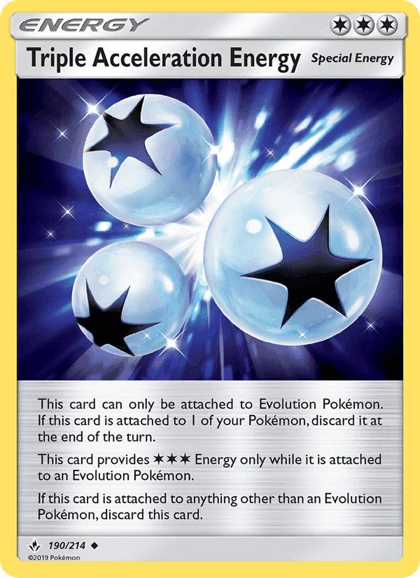 Triple Acceleration Energy, card 190 from Unbroken Bonds