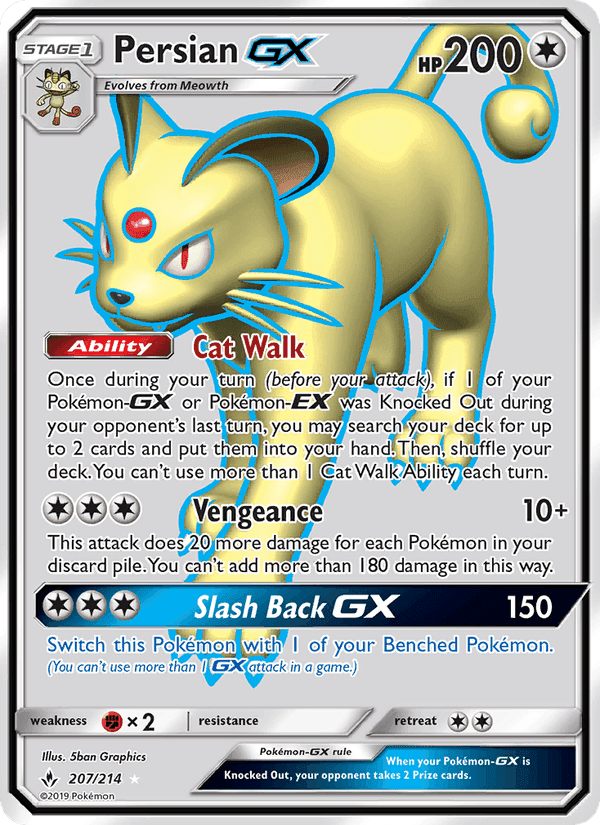 Persian GX, card 207 from Unbroken Bonds
