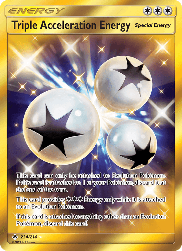 Triple Acceleration Energy, card 234 from Unbroken Bonds