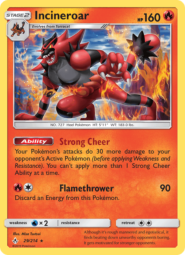ダブルブレイズ の 29 番、Incineroar