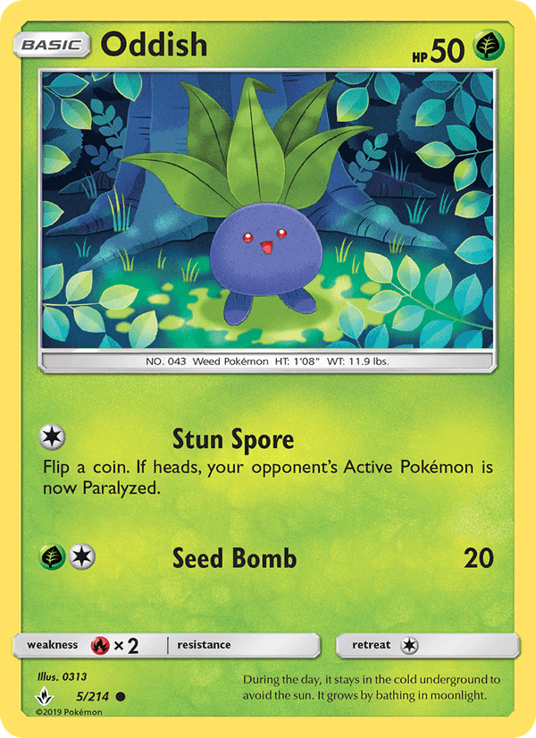Oddish, card 5 from Unbroken Bonds