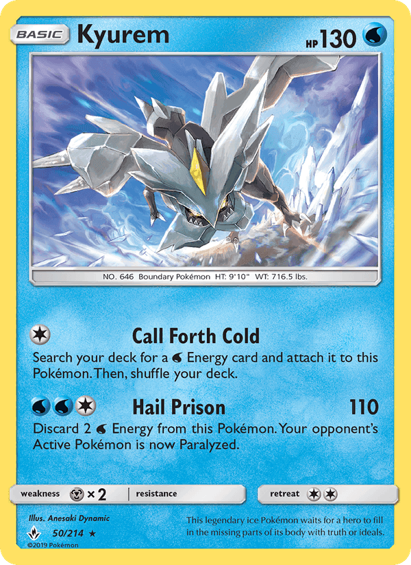 Kyurem, carte 50 de Unbroken Bonds