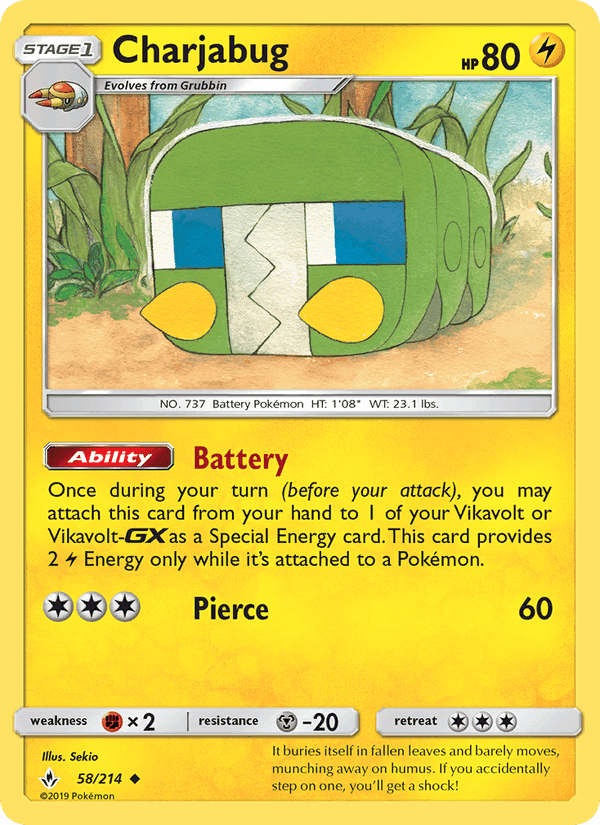Charjabug, carte 58 de Unbroken Bonds