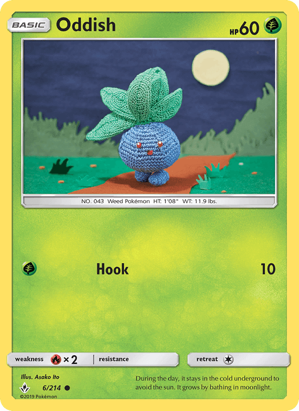 Oddish, card 6 from Unbroken Bonds