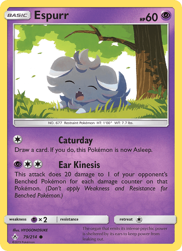 Espurr, card 79 from Unbroken Bonds