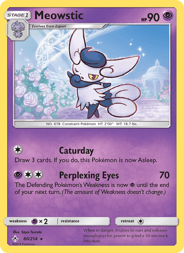 Meowstic, card 80 from Unbroken Bonds