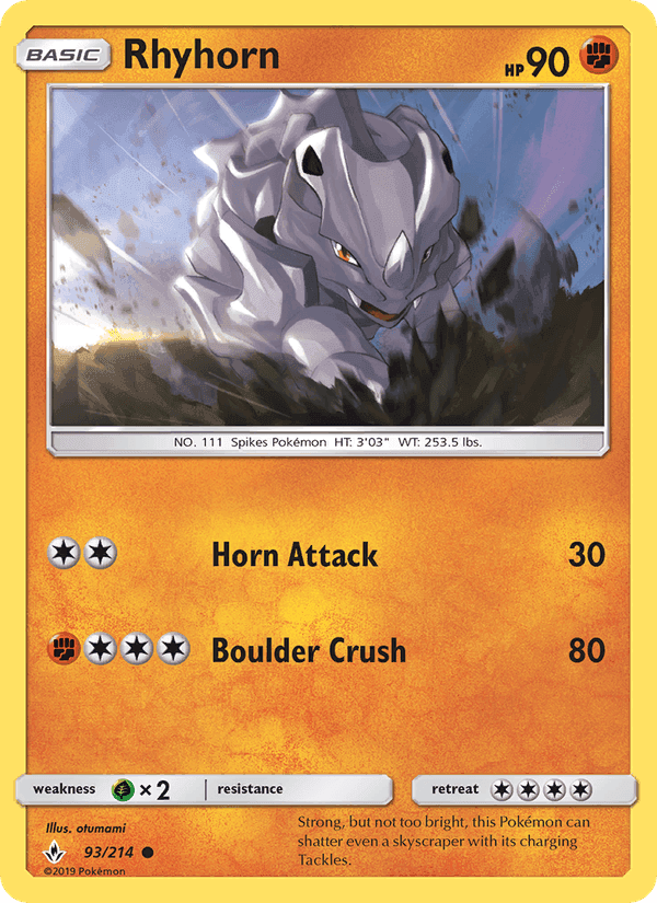 ダブルブレイズ の 93 番、Rhyhorn