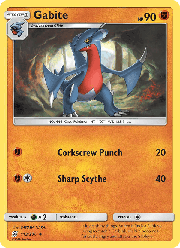Gabite, card 113 from Unified Minds