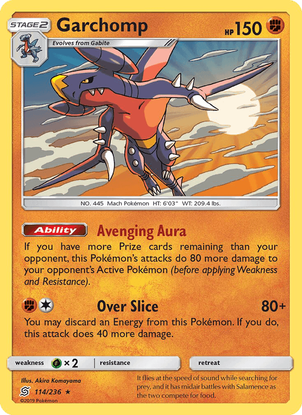Garchomp, card 114 from Unified Minds