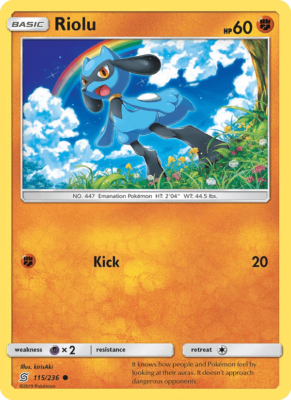 Riolu, card 115 from Unified Minds