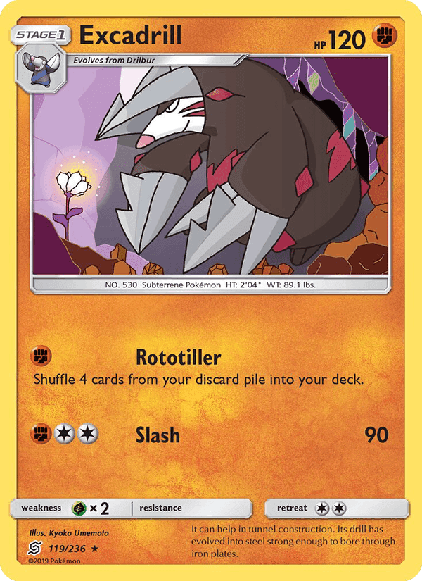 Excadrill, card 119 from Unified Minds