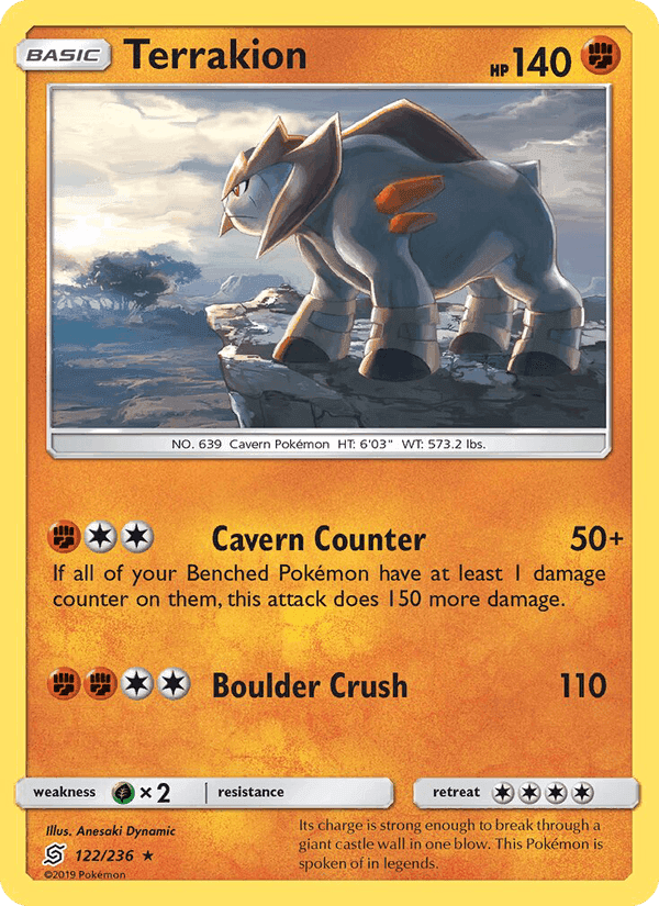 Terrakion, card 122 from Unified Minds