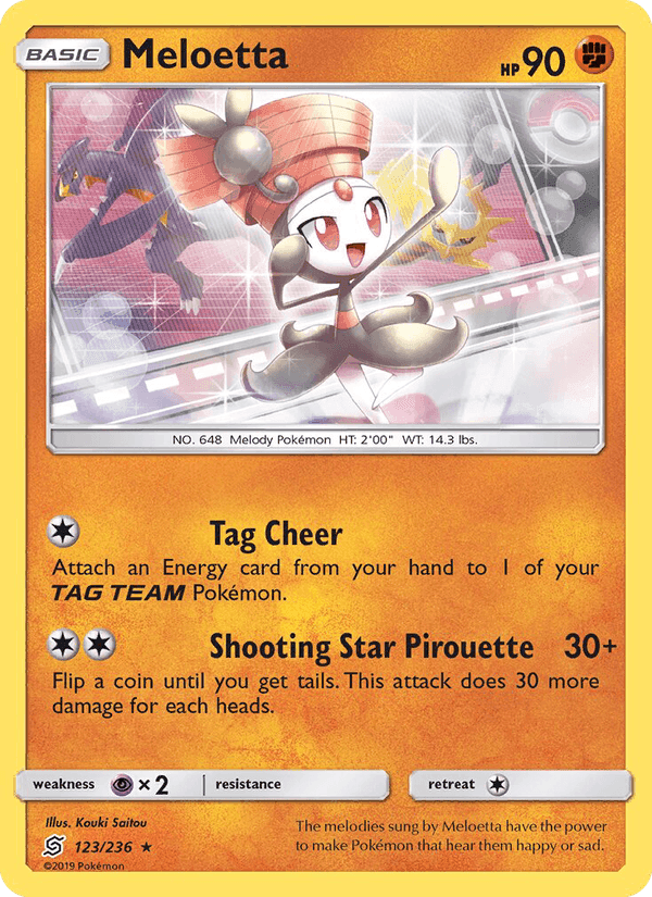 Meloetta, card 123 from Unified Minds