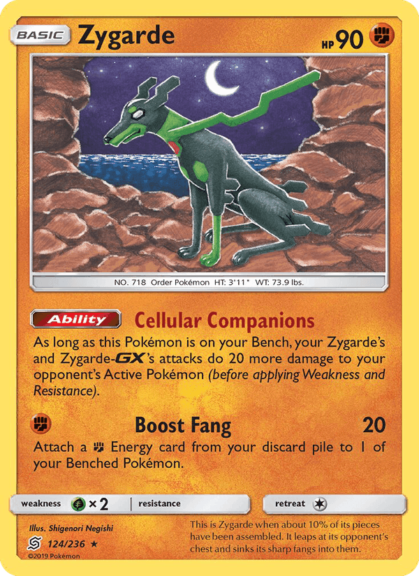 Zygarde, card 124 from Unified Minds