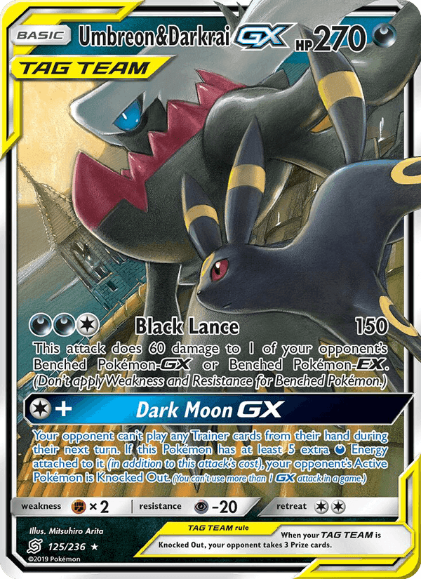 Umbreon & Darkrai GX, card 125 from Unified Minds