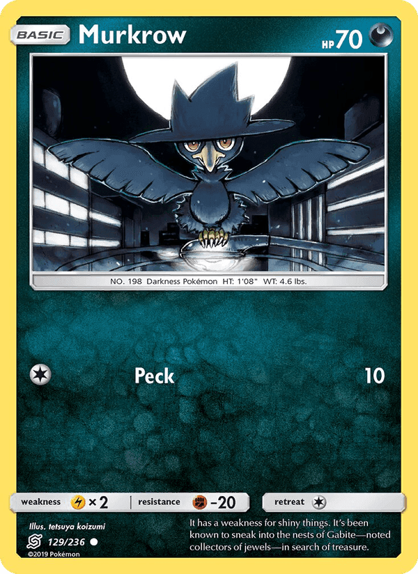 Murkrow, card 129 from Unified Minds