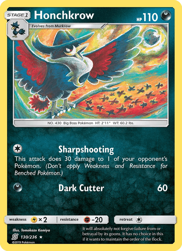 Honchkrow, card 130 from Unified Minds
