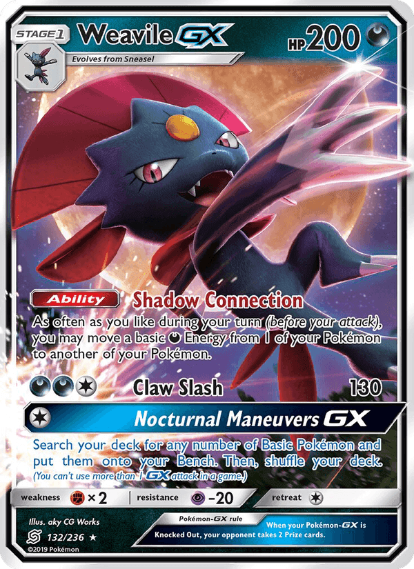 Weavile GX, card 132 from Unified Minds